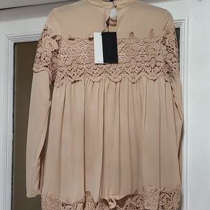 ASOS Dresses - Asos Beige lace long sleeve dress. ASOS Dresses - Asos Beige lace long sleeve dress.